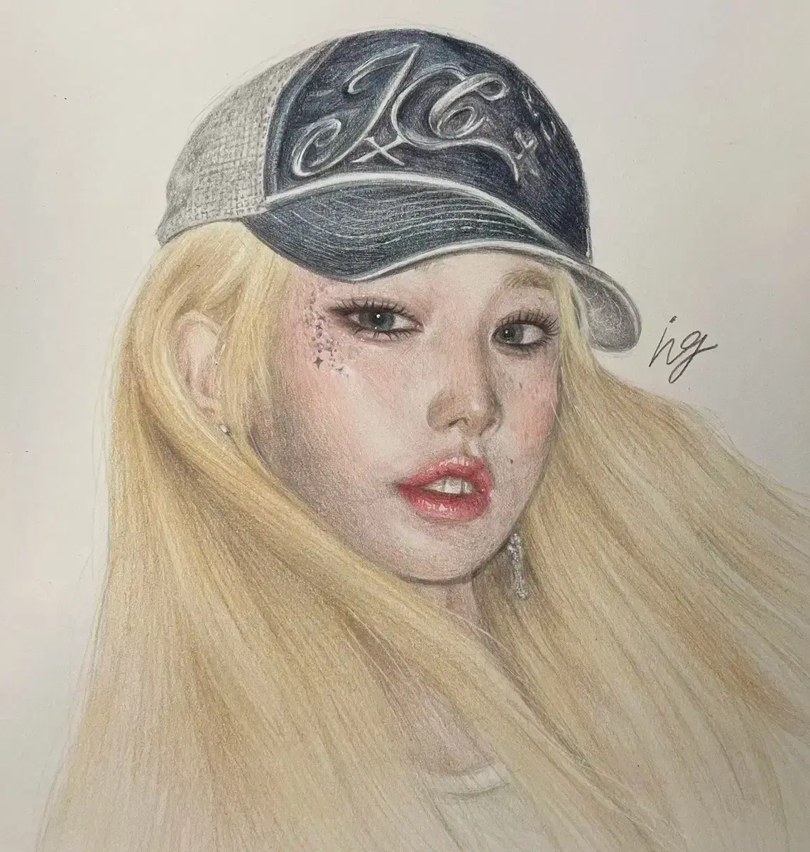 색연필 인물화 그림 커미션 받습니다